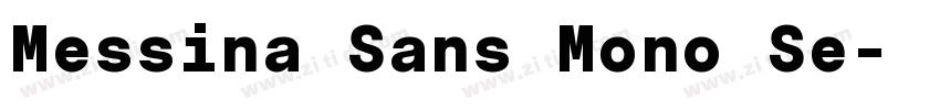 Messina Sans Mono Se字体转换